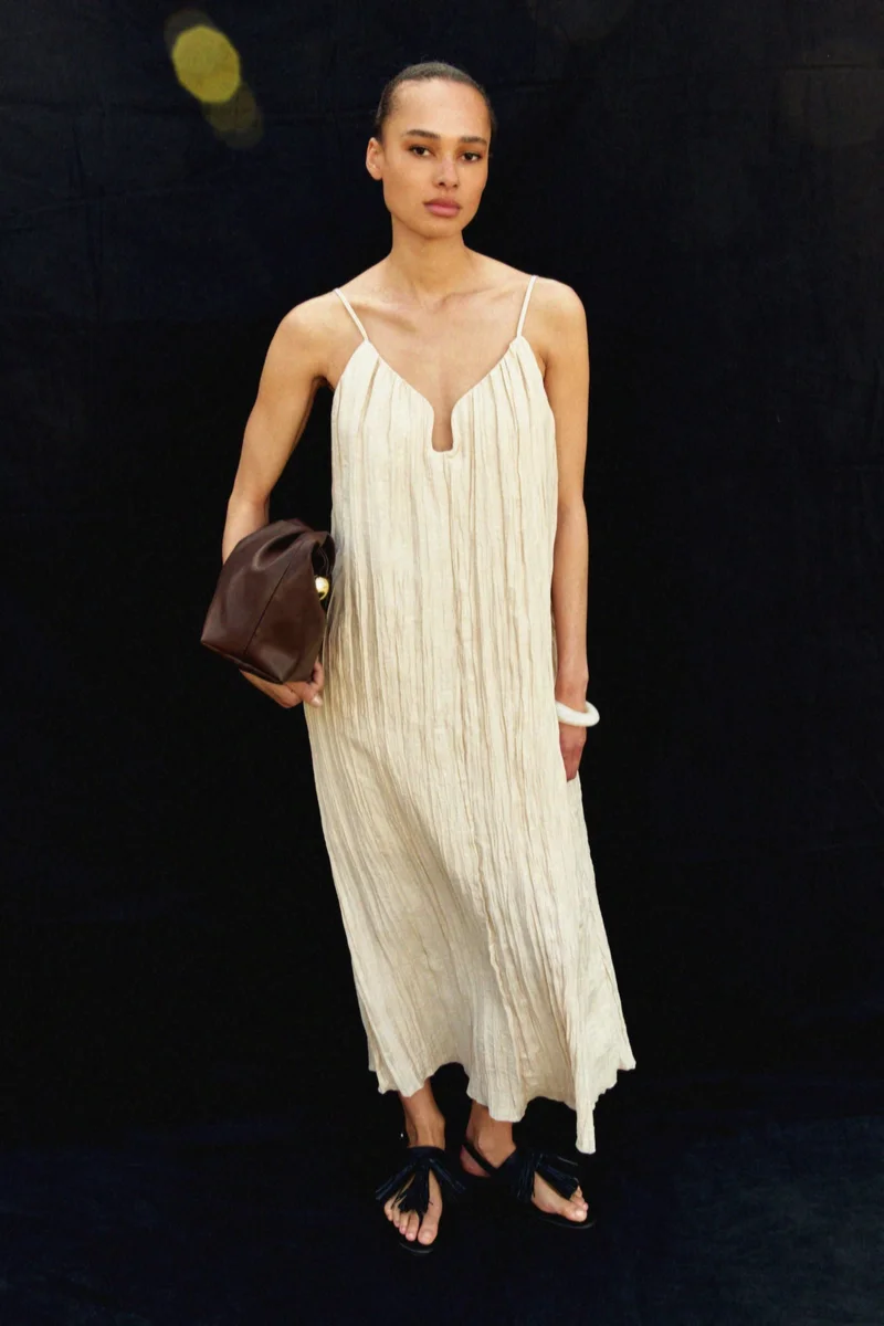 H&M Crinkled strappy dress